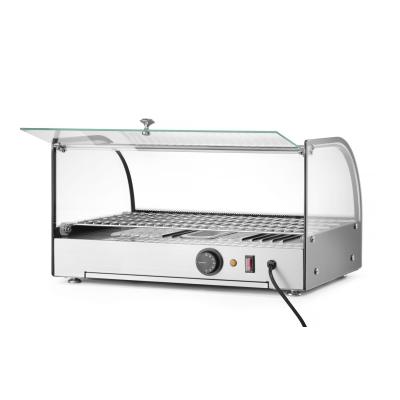 Vyhřívaný pultový displej, HENDI, jedno patro, Černá, 230V/800W, 554x376x(H)311mm | 273982